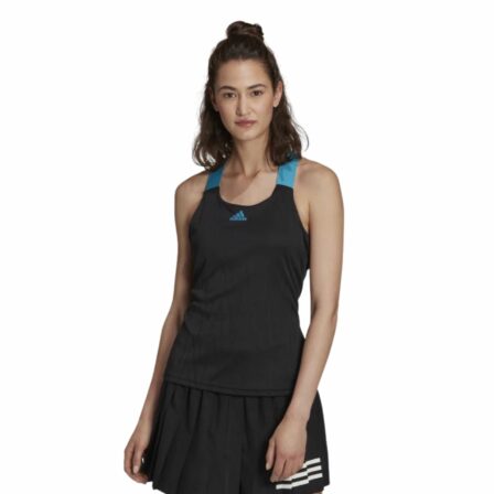 Adidas Primeblue Aeroknit Y-Tanktop Dame Sort/Blå - OLD