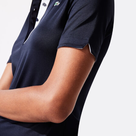 Slud Stolpe nedsænket Lacoste Sport Breathable Stretch Dame Polo Shirt Navy