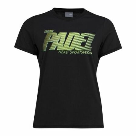 Head-Padel-SPW-T-shirt-Dame-Sort-Padel-T-shirt