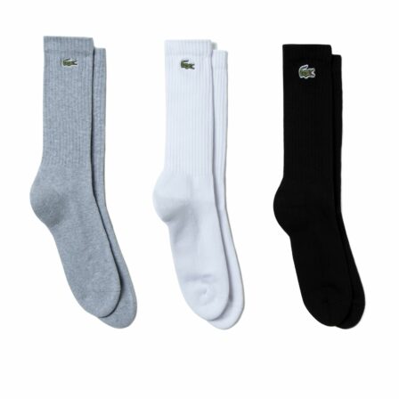 Lacoste Sport High-Cut Unisex Socks Grey/White/Black