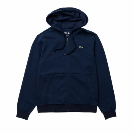 Lacoste Sport Mesh Panels Hoodie Navy - OLD