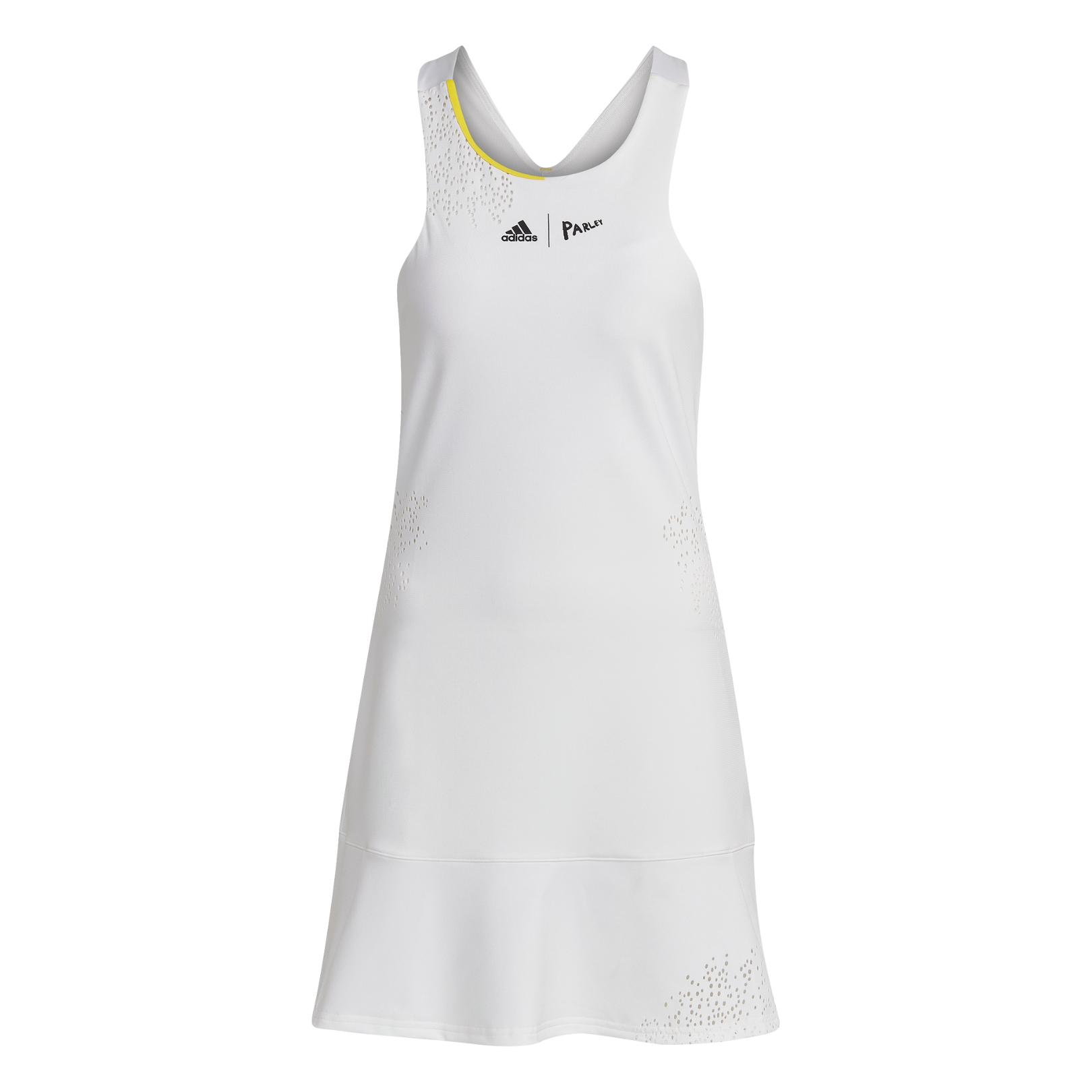 replika Tøj at tilbagetrække Adidas London Y-Dress White | Padel kjole » Køb nu