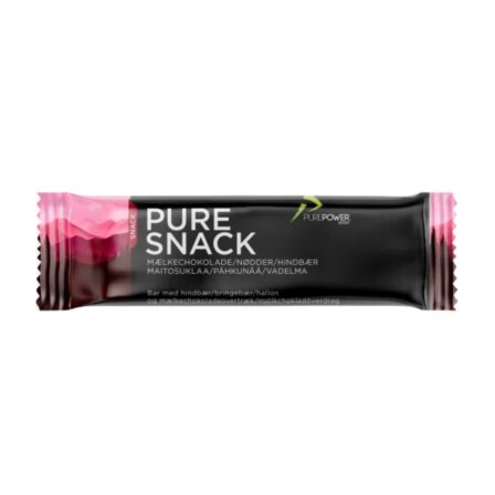 12 stk. PurePower Pure Snack Hindbær & Mælkechokolade