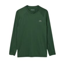 Lacoste Long Sleeved Stretch Jersey Sport T-shirt Green