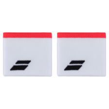 Babolat Logo Wristband White/Strike Red