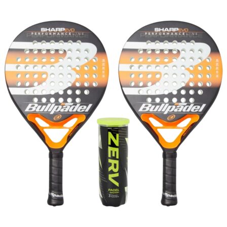 Bullpadel Padel Pakketilbud (Bullpadel Sharp Evo 21 + ZERV Padel Master+) - OLD