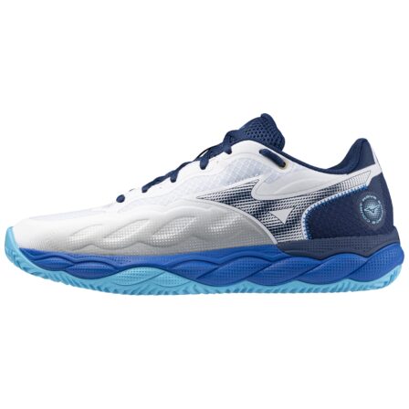 Mizuno Wave Enforce Court CC White/Estate Blue/River Blue - OLD