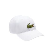 Lacoste Crocodile Badge Cotton Twill Cap White