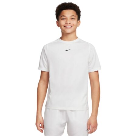 Nike Multi Boys Dri-FIT Short-Sleeve Top White