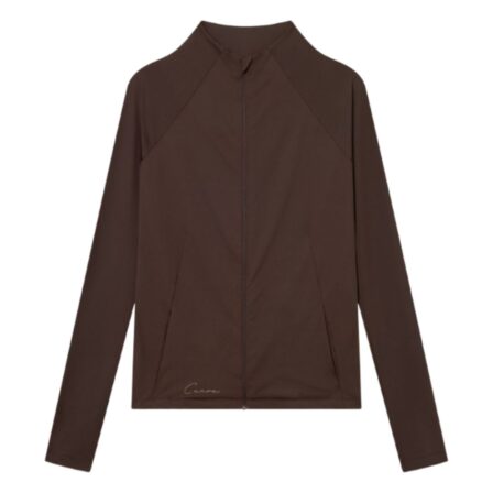 Cuera Active Zip Cardigan Women Dark Brown