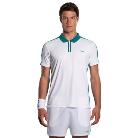 Nox Pro Polo Shirt White/Ivy Green