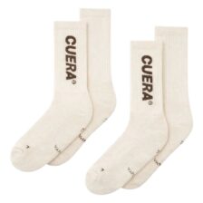 Cuera Padel Socks 2-pack Off White/Dark Brown