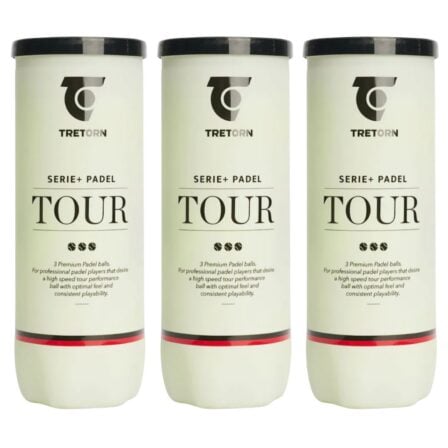 3x Tretorn Serie+ Padel Tour 3 stk.