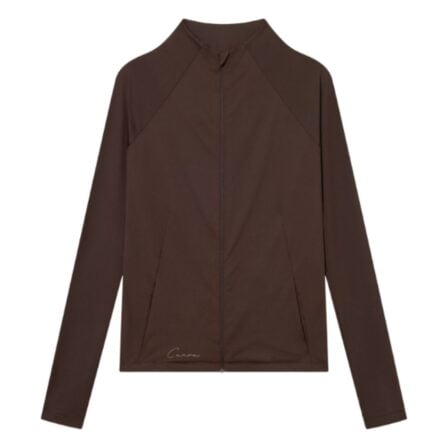 Cuera Active Zip Cardigan Women Dark Brown