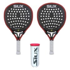 Siux Padel Sæt (2 x Siux Electra Pro 2026 Fire Red + Siux Neo 3 stk.)
